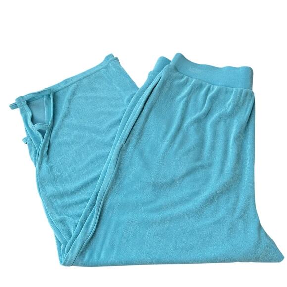 NEW ANTTHONY ORIGINALS Blue Pull On Cropped Sweatpants Size M - Picture 2 of 3